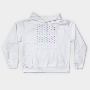 Heart Shape Pattern In Pastel Colors Kids Hoodie